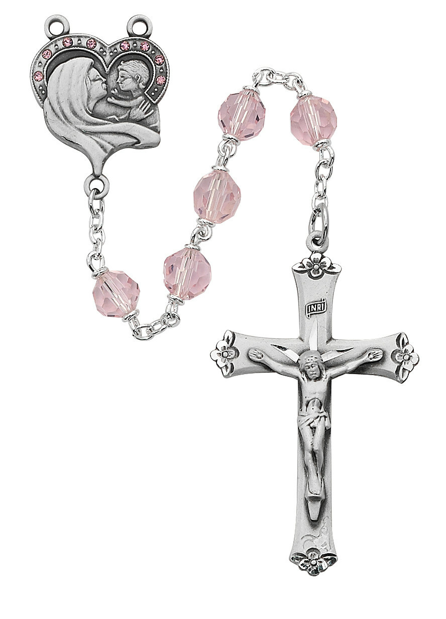 Tin Cut Glass Rosaries